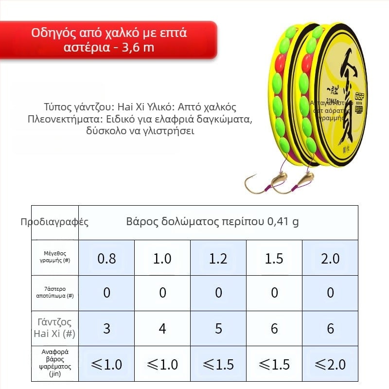 Πλωτήρας επτά αστέρων για ψάρεμα με ένα αγκίστρι – Υψηλή ευαισθησία; Υλικό: νάιλον νήμα; Τόπος ψαρέματος: ποταμός, λίμνη, φράγμα
