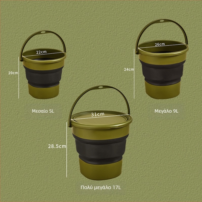 Carpenter πλαστικός κυκλικός κουβάς χωρίς χειρολαβή; κατάλληλος για κρύο και ζεστό νερό; βάρος 0,5 kg