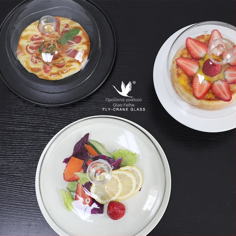 Κάλυμμα φούρνου μικροκυμάτων για τρόφιμα, θερμοανθεκτικό γυαλί, πολυλειτουργικό, μόνωση και προστασία από σκόνη (θερμοανθεκτικό γυαλί; πολυλειτουργικό; μόνωση; προστασία από σκόνη; προσαρμόσιμο κατά τα σχέδια)