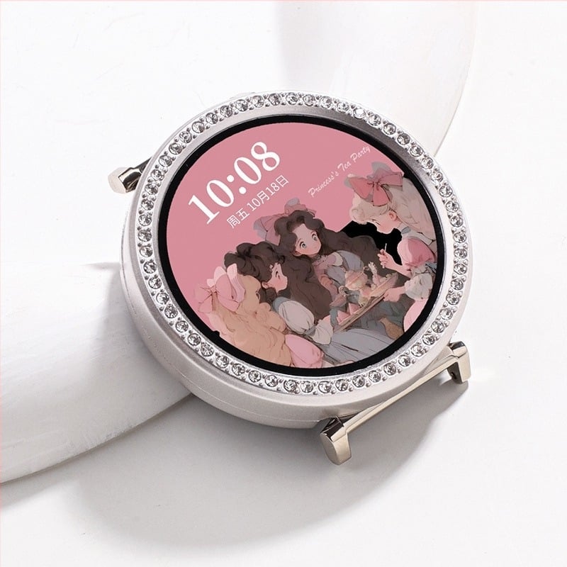 Θήκη προστασίας για Huawei GT5 ρολόι, 41 mm, με διαμάντι ενσωματωμένο και διάτρητο σχέδιο, ανθεκτική στις πτώσεις, συμβατή με GT4/GT5 Pro