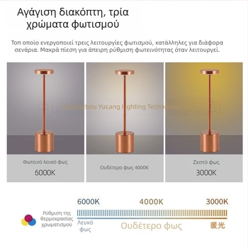 Λαμπτήρας γραφείου σε σχήμα Ι από μέταλλο, LED, απλός μοντέρνος σχεδιασμός, μοντέλο Yczm-011, ≤36V