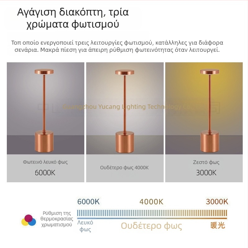 Λαμπτήρας γραφείου σε σχήμα Ι από μέταλλο, LED, απλός μοντέρνος σχεδιασμός, μοντέλο Yczm-011, ≤36V