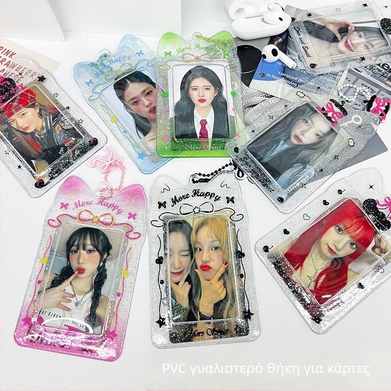 Διαφανής θήκη καρτών PVC για κάρτες ID/πρόσβασης, φοιτητικές κάρτες και κάρτες λεωφορείου/μετρό — στυλ INS