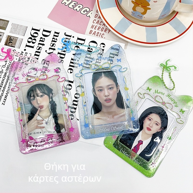 Διαφανής θήκη καρτών PVC για κάρτες ID/πρόσβασης, φοιτητικές κάρτες και κάρτες λεωφορείου/μετρό — στυλ INS