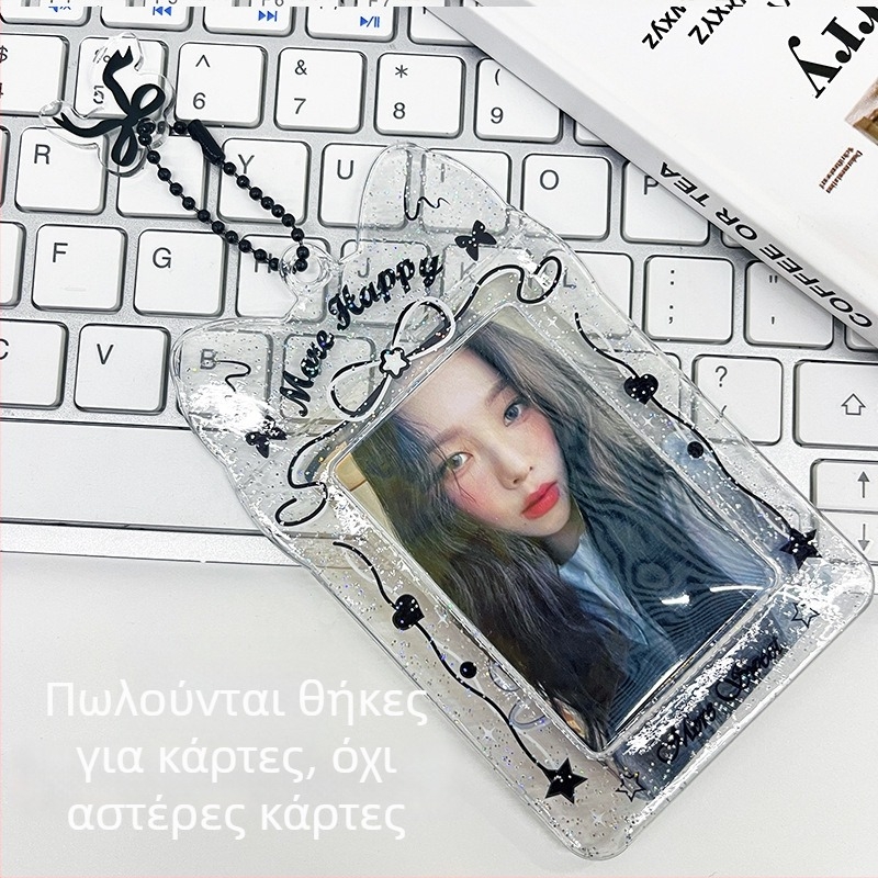 Διαφανής θήκη καρτών PVC για κάρτες ID/πρόσβασης, φοιτητικές κάρτες και κάρτες λεωφορείου/μετρό — στυλ INS