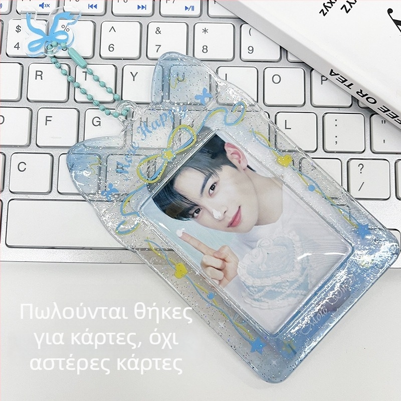 Διαφανής θήκη καρτών PVC για κάρτες ID/πρόσβασης, φοιτητικές κάρτες και κάρτες λεωφορείου/μετρό — στυλ INS