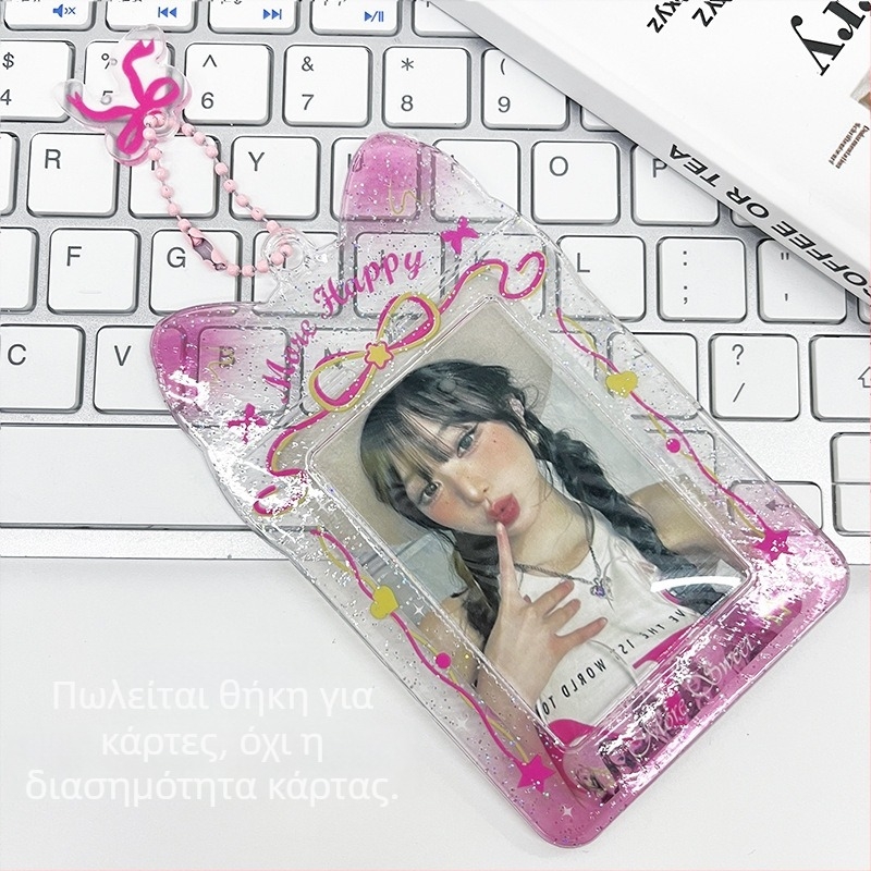 Διαφανής θήκη καρτών PVC για κάρτες ID/πρόσβασης, φοιτητικές κάρτες και κάρτες λεωφορείου/μετρό — στυλ INS