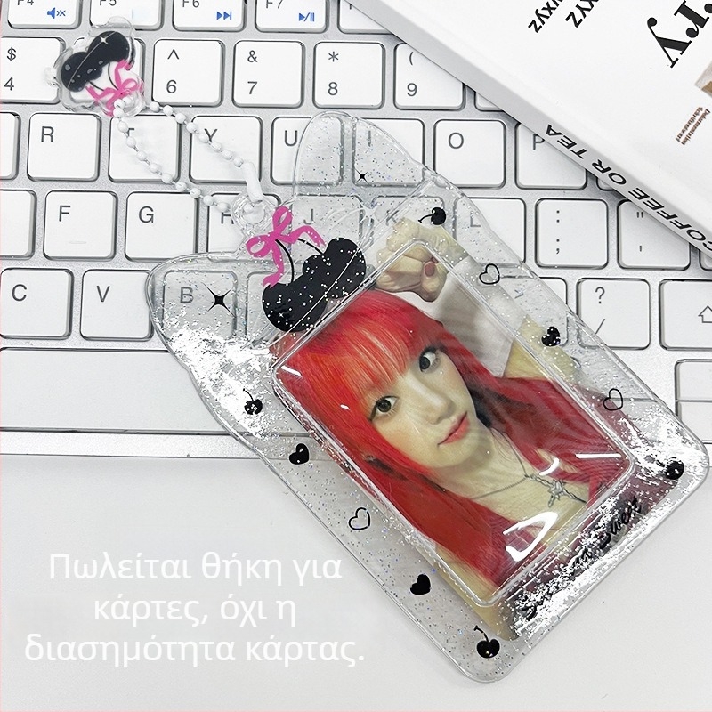 Διαφανής θήκη καρτών PVC για κάρτες ID/πρόσβασης, φοιτητικές κάρτες και κάρτες λεωφορείου/μετρό — στυλ INS