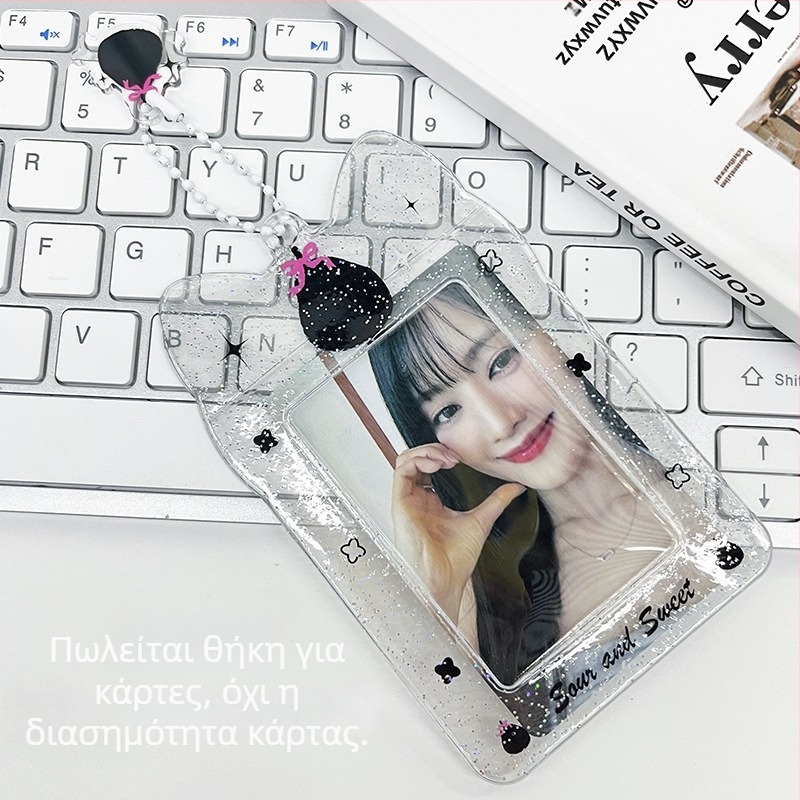 Διαφανής θήκη καρτών PVC για κάρτες ID/πρόσβασης, φοιτητικές κάρτες και κάρτες λεωφορείου/μετρό — στυλ INS