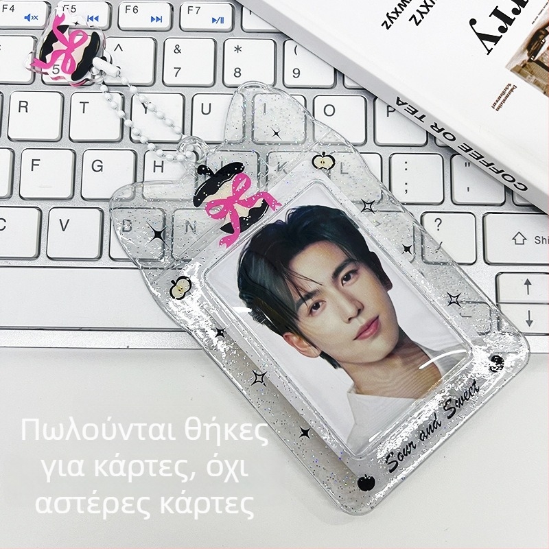 Διαφανής θήκη καρτών PVC για κάρτες ID/πρόσβασης, φοιτητικές κάρτες και κάρτες λεωφορείου/μετρό — στυλ INS