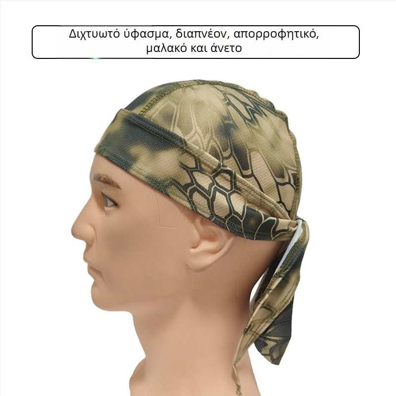 Ποδηλατικό καπέλο με δίχτυ ύφασμα που στεγνώνει γρήγορα, καπελάκι σε στυλ πειρατή για προστασία από τον ήλιο το καλοκαίρι, υπαίθρια οδήγηση