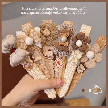 Αξεσουάρ μαλλιών σε κορεατικό στυλ, χειροποίητο ύφασμα, φιόγκος με κρύσταλλο κιτρίνης