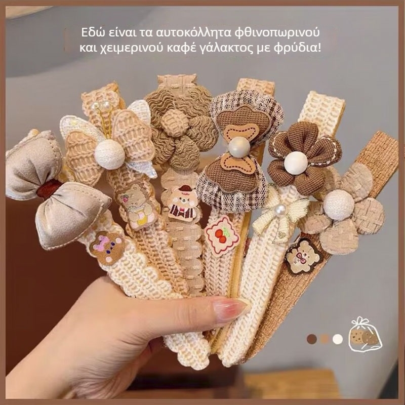 Αξεσουάρ μαλλιών σε κορεατικό στυλ, χειροποίητο ύφασμα, φιόγκος με κρύσταλλο κιτρίνης