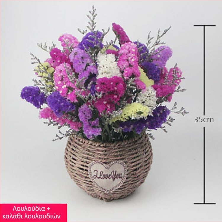 Μπουκέτο αποξηραμένων μεταξωτών λουλουδιών για διακόσμηση σαλονιού (Υλικό: μεταξωτά λουλούδια; Είδος: Νάρκισσος; Μάρκα: Source Factory)