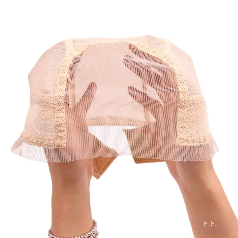 Κάλυμμα περούκας από δίχτυ με βελούδινη δαντέλα, θόλος σε σχήμα U, λειτουργία περιέλιξης μαλλιών, 20 g