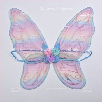 3D φτερά πεταλούδας για κοστούμι, διακοσμητικό πίσω μέρος με γκλίτερ για σκηνικές εμφανίσεις