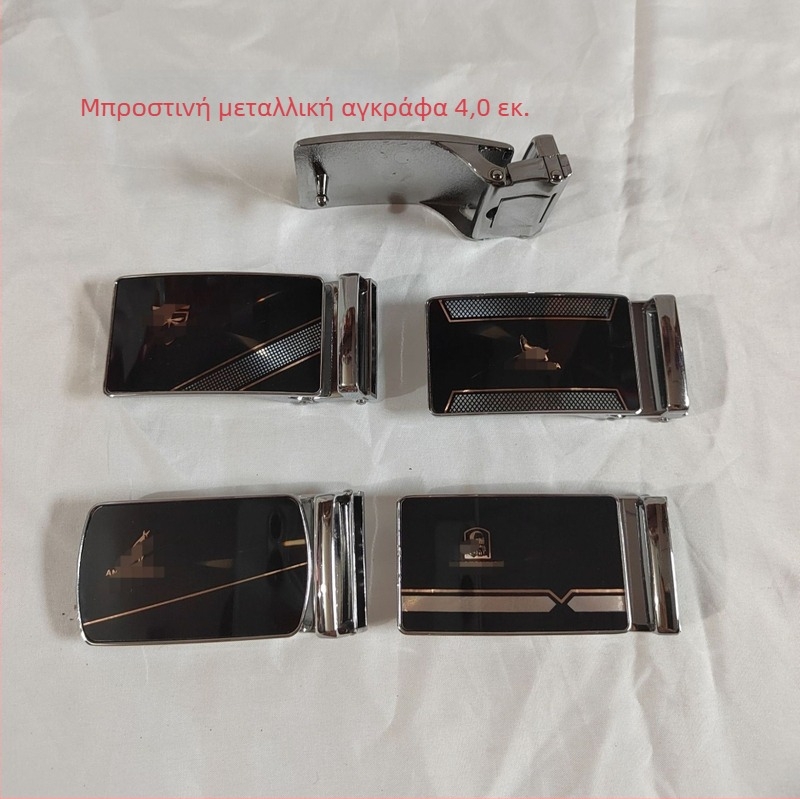 Ανδρική αγκράφα ζώνης από κράμα – τετράγωνο σχήμα, λεία αγκράφα με κούμπωμα πλάκας, επιχειρηματικό στυλ