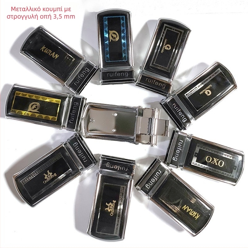 Ανδρική αγκράφα ζώνης από κράμα – τετράγωνο σχήμα, λεία αγκράφα με κούμπωμα πλάκας, επιχειρηματικό στυλ