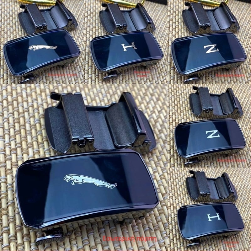 Αυτόματη πόρπη ζώνης – κράμα ψευδαργύρου, ορθογώνιο σχήμα, μοτίβο με γράμματα, στυλ ανάπαυσης, για εξωτερικές δραστηριότητες