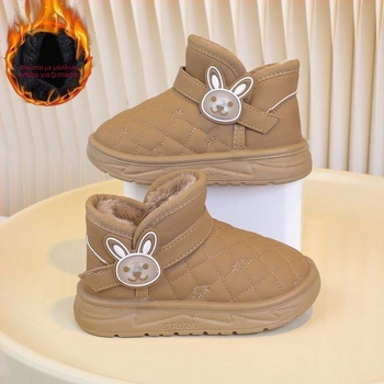Μποτάκια αστραγάλου με PU επάνω μέρος, για αγόρια, 1–3 ετών, χιονικά μποτάκια
