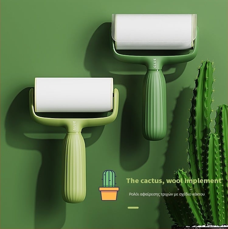 Meow and Βούρτσα Αφαίρεσης Γούνας Κατοικίδιων σε Στυλ Κάκτου με Αποσπώμενο Ρολό για Ρούχα και Καναπέδες – PP, Zhejiang