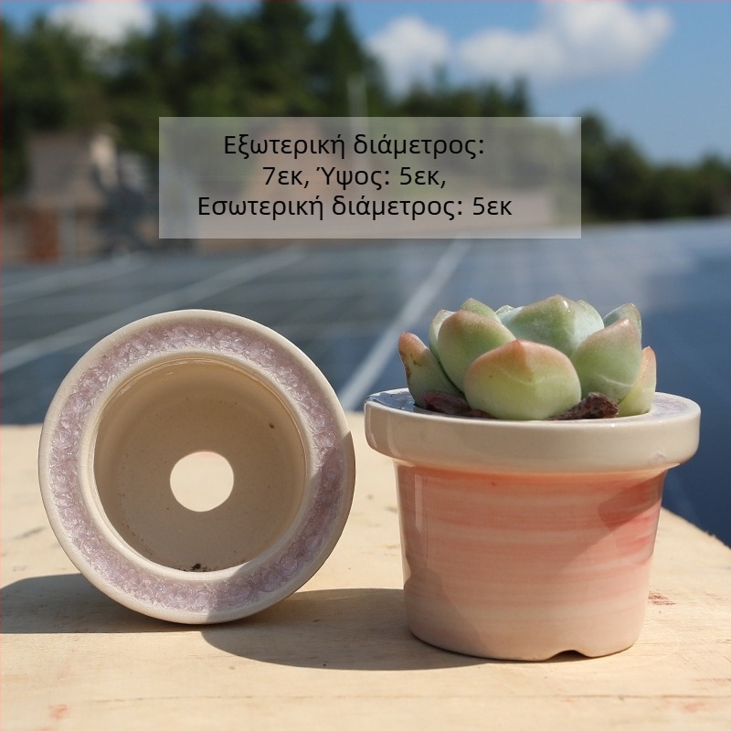 Κεραμική γλάστρα για επιφάνεια εργασίας, μινιμαλιστικό στυλ, έτοιμο για δώρο