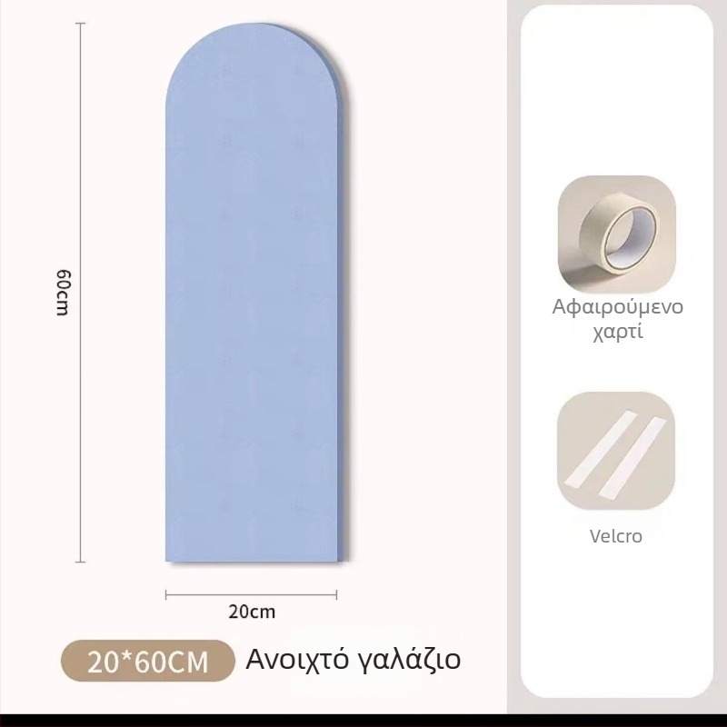 Morikage Παιδικά αυτοκόλλητα προστατευτικά πάνελ τοίχου από φέλτ - πολυεστερικό νήμα, μοντέρνος μινιμαλισμός, προσαρμογή διαθέσιμη