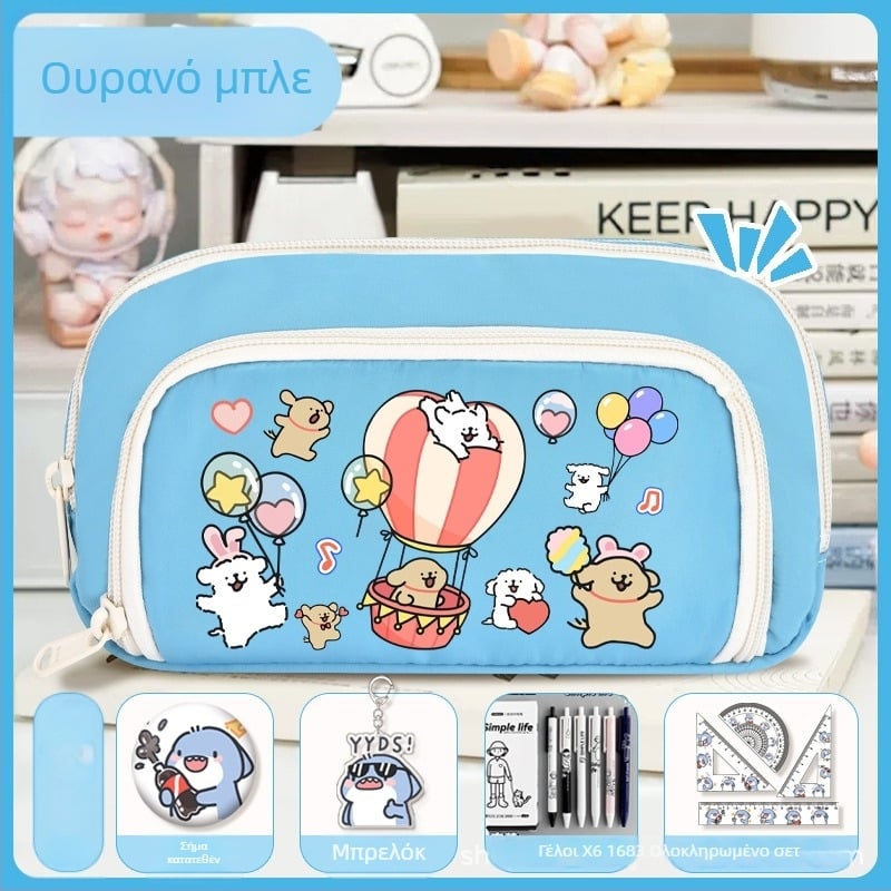 Θήκη μολυβιών για μαθητές - Nothing ύφασμα, unisex, μόδα τάση, σχέδιο με κινούμένα σχέδια