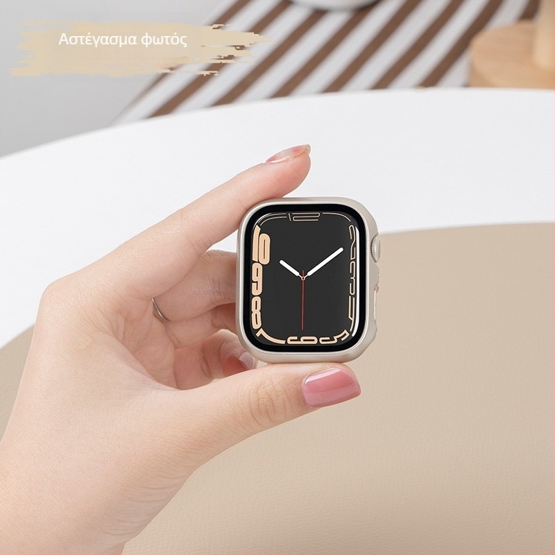 PC θήκη προστασίας για Apple Watch με ενσωματωμένο προστατευτικό οθόνης από tempered γυαλί