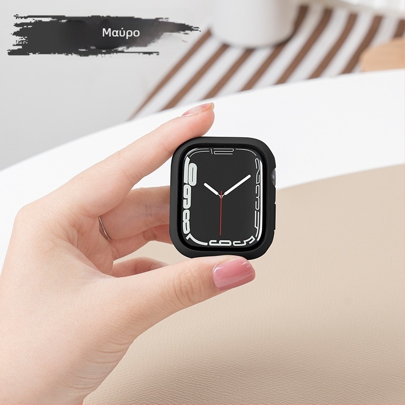 PC θήκη προστασίας για Apple Watch με ενσωματωμένο προστατευτικό οθόνης από tempered γυαλί