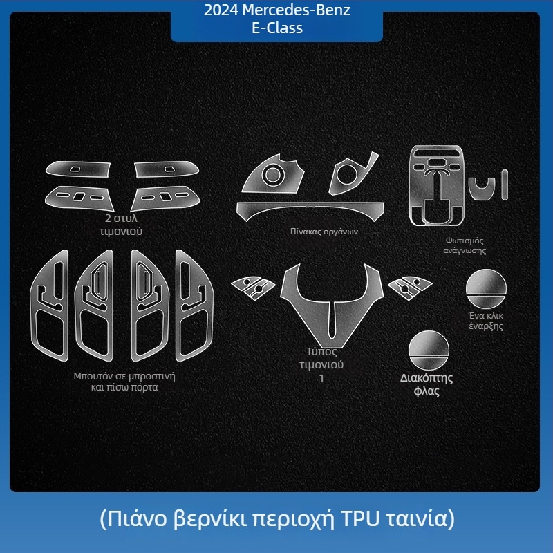 Mercedes-Benz E-Class E260L/E300L κεντρική οθόνη ελέγχου πλοήγησης – προστατευτικό γυαλί tempered glass, ενιαίο, ανθεκτικό σε γρατσουνιές, αντιδακτυλικά αποτυπώματα, αντοχή σε υψηλές και χαμηλές θερμοκρασίες