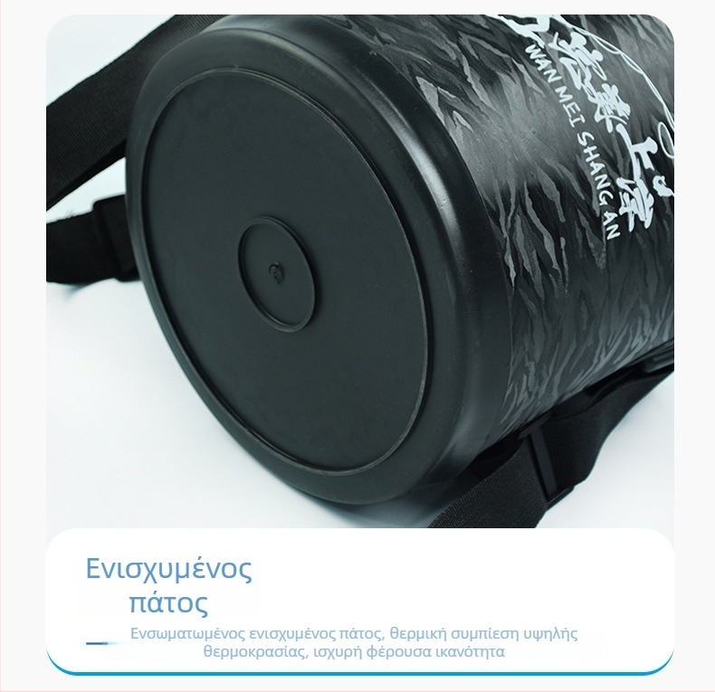 Κυκλικός EVA κάδος για μεταφορά ψαριών με παχύτερο στόμιο, αναδιπλούμενος κάδος νερού για ζωντανά ψάρια