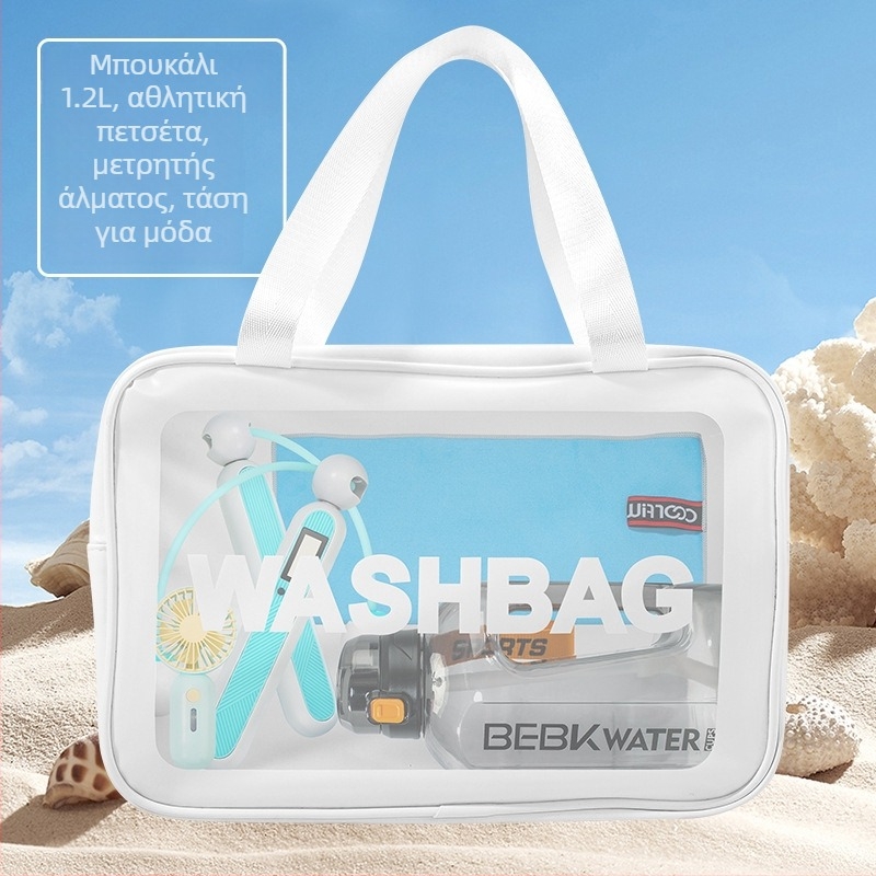 Wise μεταλλικό σετ δώρου – πετσέτα γυμναστηρίου και κύπελλο νερού, μοντέρνο μινιμαλιστικό στυλ, ιδανικό ως επιχειρηματικό δώρο