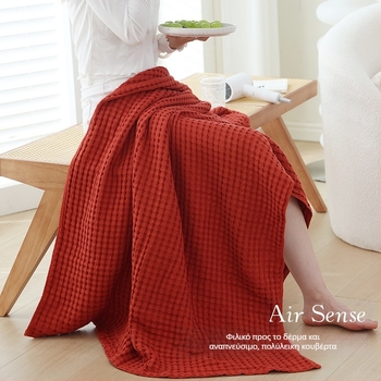 Βαμβακερή πετσέτα-κουβέρτα, 300–499 g, τετρά εποχές, μοντέρνο στυλ απλότητας