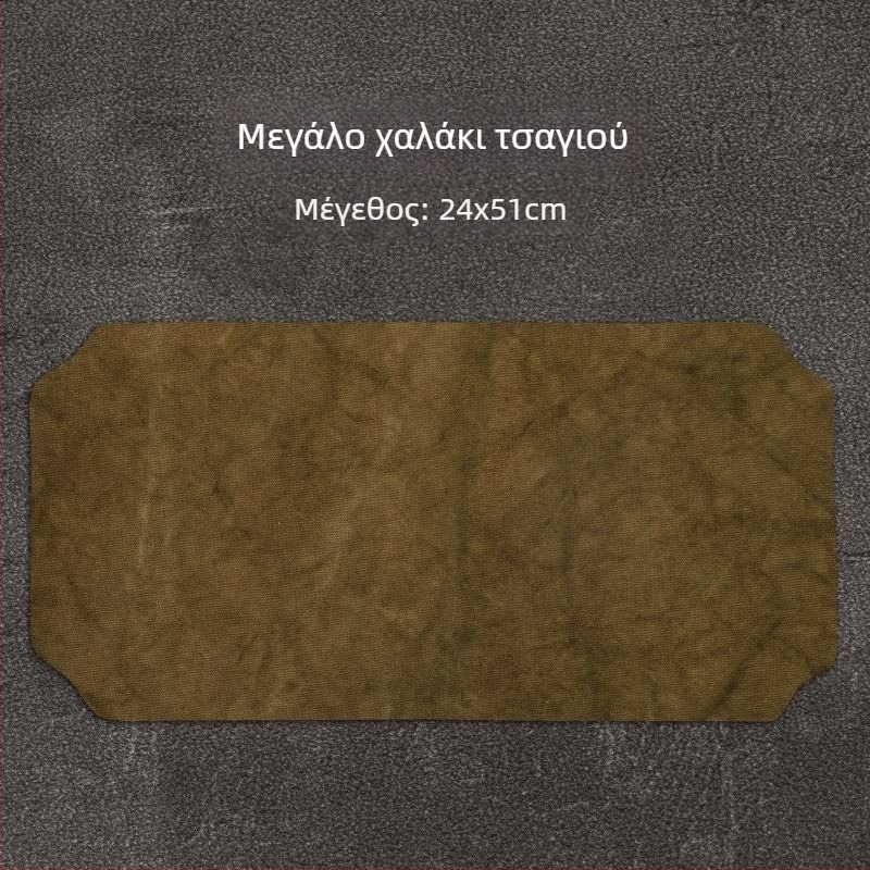 Πατάκι τσαγιού για τελετή, χειροποίητο, διπλό στρώμα, αδιάβροχο, καμβάς και λινό