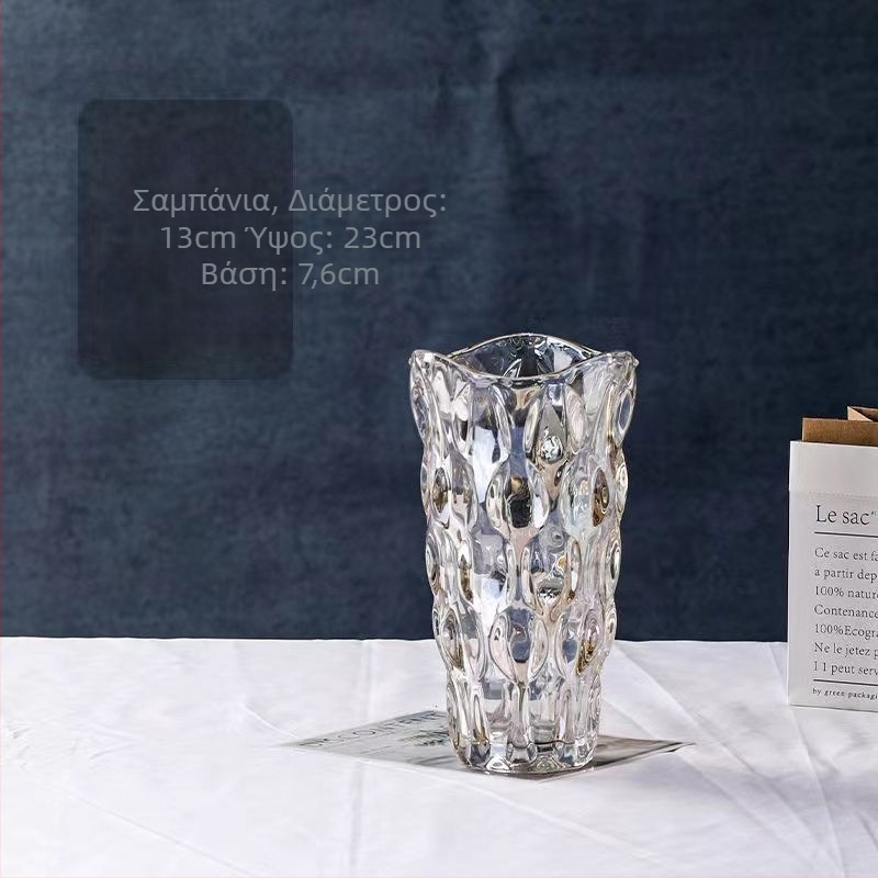 Βάζο από γυαλί σε αμερικανικό στυλ Ryukyu Crystal για διακόσμηση σαλονιού και υπνοδωματίου — Υλικό: γυαλί; Επιφάνεια: Άλλο; Συσκευασία: Κάρτον; Επεξεργασία: μη προσαρμοσμένη