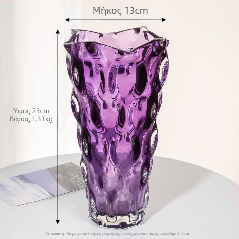 Βάζο από γυαλί σε αμερικανικό στυλ Ryukyu Crystal για διακόσμηση σαλονιού και υπνοδωματίου — Υλικό: γυαλί; Επιφάνεια: Άλλο; Συσκευασία: Κάρτον; Επεξεργασία: μη προσαρμοσμένη