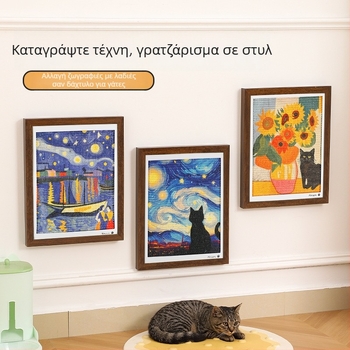 Πίνακας γρατσουνίσματος γάτας από σίσαλ — Ιαπωνικού στυλ, μάρκα MAIZAI, συσκευασία 6 τεμάχια