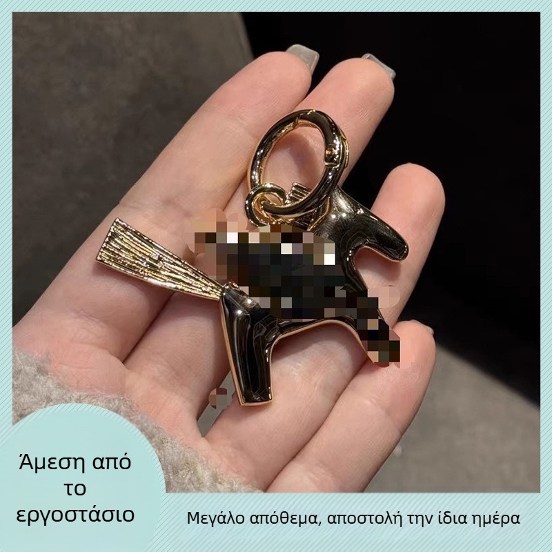 Κρεμαστό για τσάντα από κράμα μετάλλων, ζωικό μοτίβο, αστικό μινιμαλιστικό στυλ, άνοιξη 2025