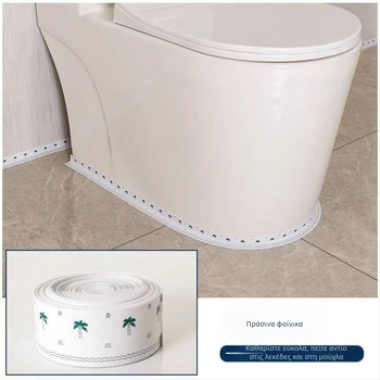 PVC αυτοκόλλητο στεγανοποίησης άκρων για κουζίνα και μπάνια – μοντέρνο μινιμαλιστικό στυλ, αυτοκόλλητο με κόλλα, για κενά γύρω από γκάζι κουζίνας, νεροχύτη και τουαλέτας