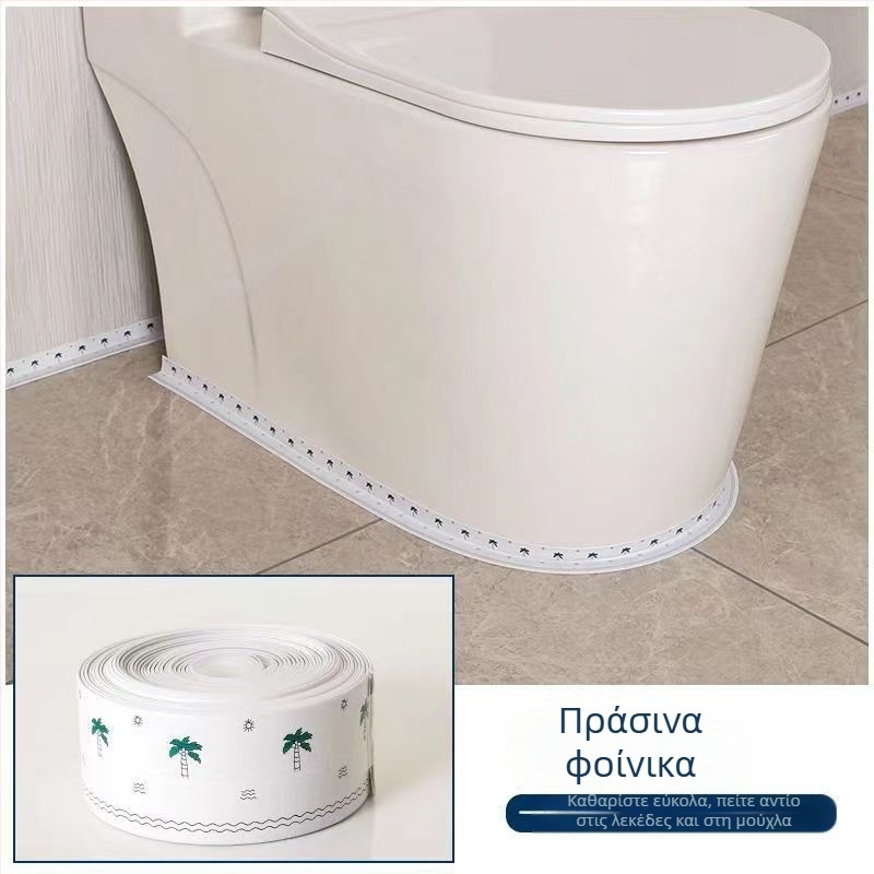 PVC αυτοκόλλητο στεγανοποίησης άκρων για κουζίνα και μπάνια – μοντέρνο μινιμαλιστικό στυλ, αυτοκόλλητο με κόλλα, για κενά γύρω από γκάζι κουζίνας, νεροχύτη και τουαλέτας