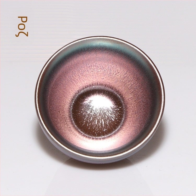 Σετ δύο φλυτζανιών τσαγιού Jianzhan με χρώμα υπό γλάσο, κεραμικό σετ σε κουτί δώρου, δυνατή προσαρμογή, μοντέρνο μινιμαλιστικό στυλ