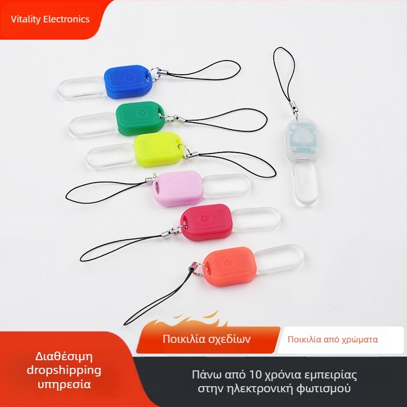 LED φωτιζόμενο μενταγιόν – Φορητό εξωτερικό προειδοποιητικό φως, κρεμαστό για σακίδιο, πλαστικό μενταγιόν, HL043