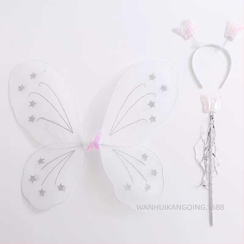 Παιδικά φτερά αγγέλου για τη ράχη – φτερά πεταλούδας για παραστάσεις και μεταμφίεση πριγκίπισσας (Ηλικίες 0–3 ετών; Υλικό: Άλλο; 3C: ηλεκτρικό παιχνίδι κάτω των 14 ετών)