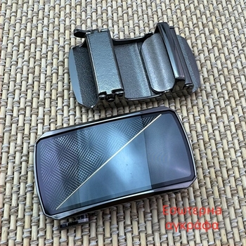 Αυτόματη αγκράφα ζώνης – ορθογώνια μεταλλική αγκράφα, μοτίβο καρτούν, Άνοιξη 2025