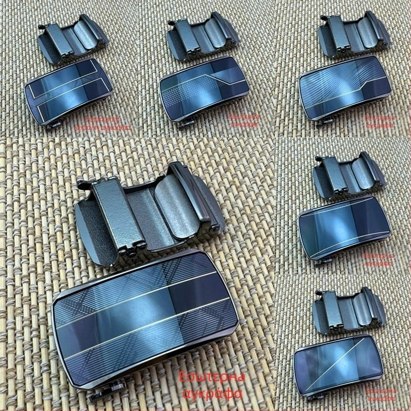 Αυτόματη αγκράφα ζώνης – ορθογώνια μεταλλική αγκράφα, μοτίβο καρτούν, Άνοιξη 2025