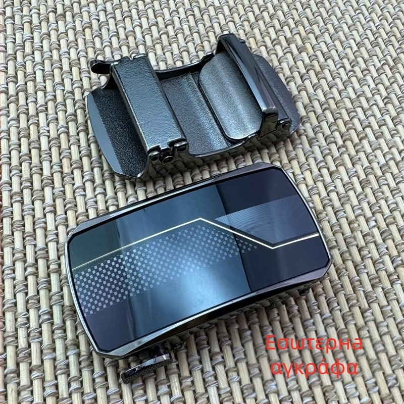 Αυτόματη αγκράφα ζώνης – ορθογώνια μεταλλική αγκράφα, μοτίβο καρτούν, Άνοιξη 2025