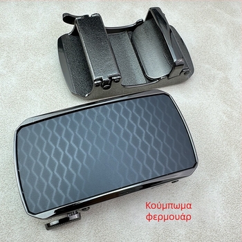 Αυτόματο κούμπωμα ζώνης από κράμα ψευδαργύρου, τετράγωνο σχήμα, για άνδρες, σχέδιο με γράμματα, επιχειρηματικό στυλ, κυκλοφορία άνοιξη 2025