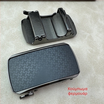 Αυτόματο κούμπωμα ζώνης από κράμα ψευδαργύρου, τετράγωνο σχήμα, για άνδρες, σχέδιο με γράμματα, επιχειρηματικό στυλ, κυκλοφορία άνοιξη 2025