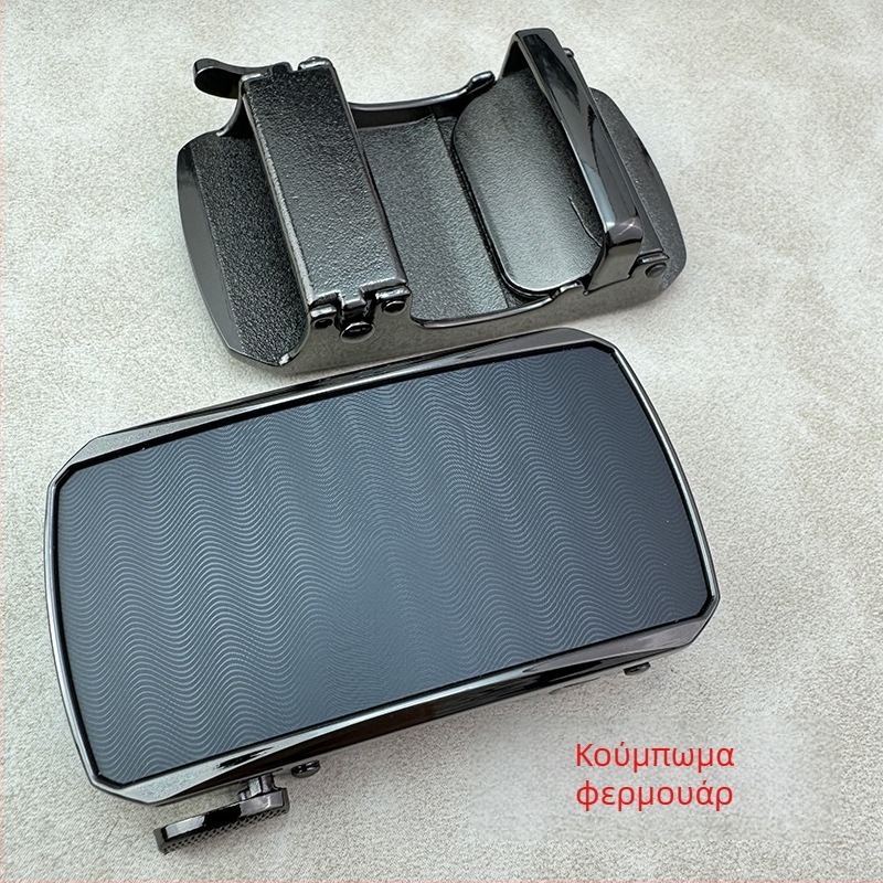 Αυτόματο κούμπωμα ζώνης από κράμα ψευδαργύρου, τετράγωνο σχήμα, για άνδρες, σχέδιο με γράμματα, επιχειρηματικό στυλ, κυκλοφορία άνοιξη 2025